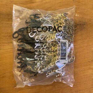 Decopac 21542 Layon Happy Year Cake Baking Decor 12 Pack Gold, Silver, Black